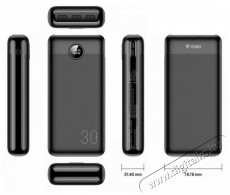 Yenkee YPB 3018 Power bank 18W 30 000mAh &Uacute;jdons&aacute;gok - Legfrissebb term&eacute;kek - 451728
