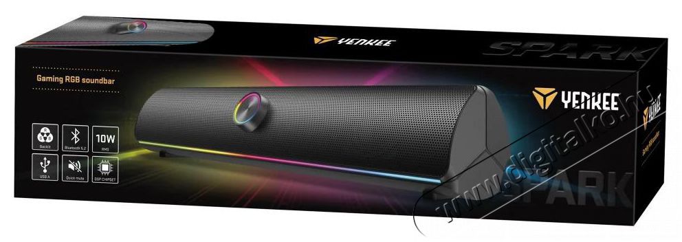 Yenkee YSP 1002 RGB Gaming soundbarSPARK Audio-Video / Hifi / Multim&eacute;dia - Hordozhat&oacute;, vezet&eacute;k n&eacute;lk&uuml;li / bluetooth hangsug&aacute;rz&oacute; - Hordozhat&oacute;, vezet&eacute;k n&eacute;lk&uuml;li / bluetooth hangsug&aacute;rz&oacute; - 476565