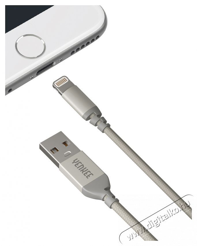 Yenkee YCU 612 MFi SR USB/lightning 2m Mobil / Kommunik&aacute;ci&oacute; / Smart - Mobiltelefon kieg&eacute;sz&iacute;tő / tok - K&aacute;bel / &aacute;talak&iacute;t&oacute; - 400814