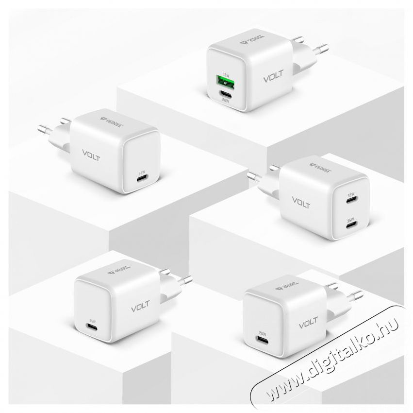 Yenkee YAC G35 VOLT Charger USB C 35W Mobil / Kommunik&aacute;ci&oacute; / Smart - Mobiltelefon kieg&eacute;sz&iacute;tő / tok - H&aacute;l&oacute;zati-, aut&oacute;s t&ouml;ltő - 495008