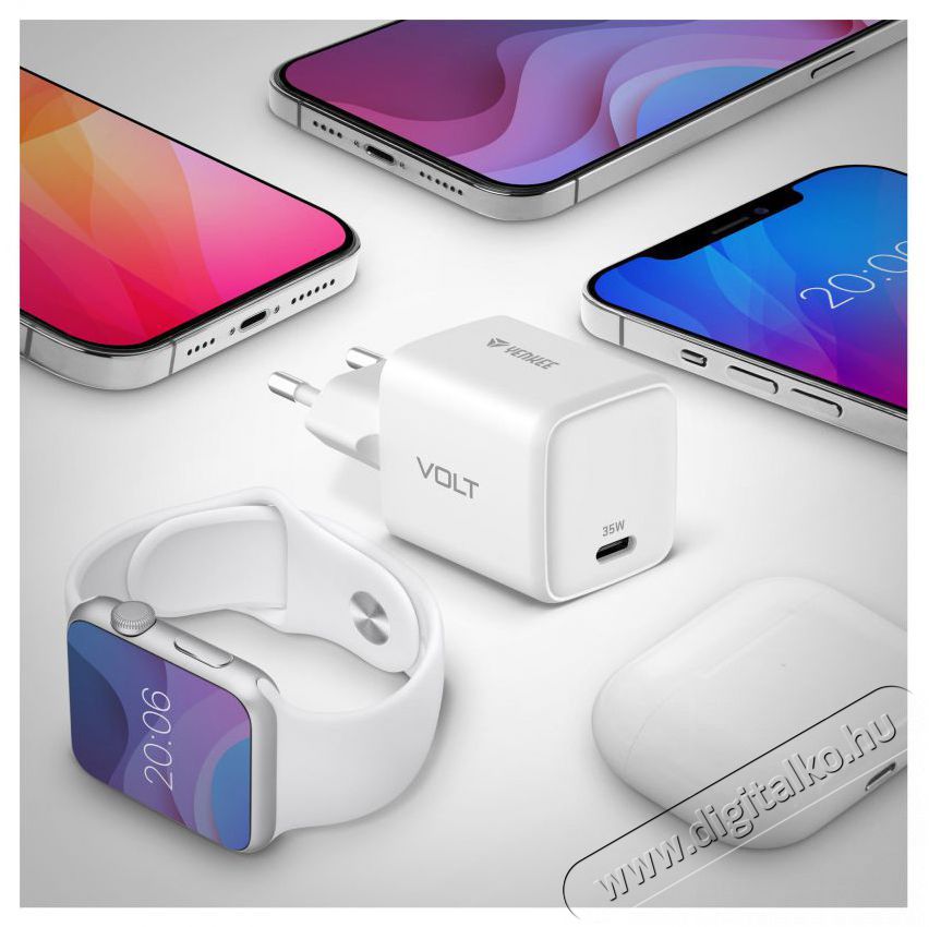 Yenkee YAC G35 VOLT Charger USB C 35W Mobil / Kommunik&aacute;ci&oacute; / Smart - Mobiltelefon kieg&eacute;sz&iacute;tő / tok - H&aacute;l&oacute;zati-, aut&oacute;s t&ouml;ltő - 495008