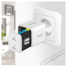 Yenkee YAC G35D VOLT Charger 2x18W GaN Mobil / Kommunik&aacute;ci&oacute; / Smart - Mobiltelefon kieg&eacute;sz&iacute;tő / tok - H&aacute;l&oacute;zati-, aut&oacute;s t&ouml;ltő - 495009