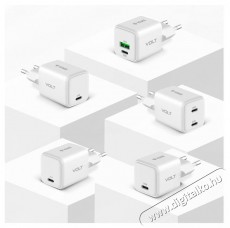 Yenkee YAC G35D VOLT Charger 2x18W GaN Mobil / Kommunik&aacute;ci&oacute; / Smart - Mobiltelefon kieg&eacute;sz&iacute;tő / tok - H&aacute;l&oacute;zati-, aut&oacute;s t&ouml;ltő - 495009