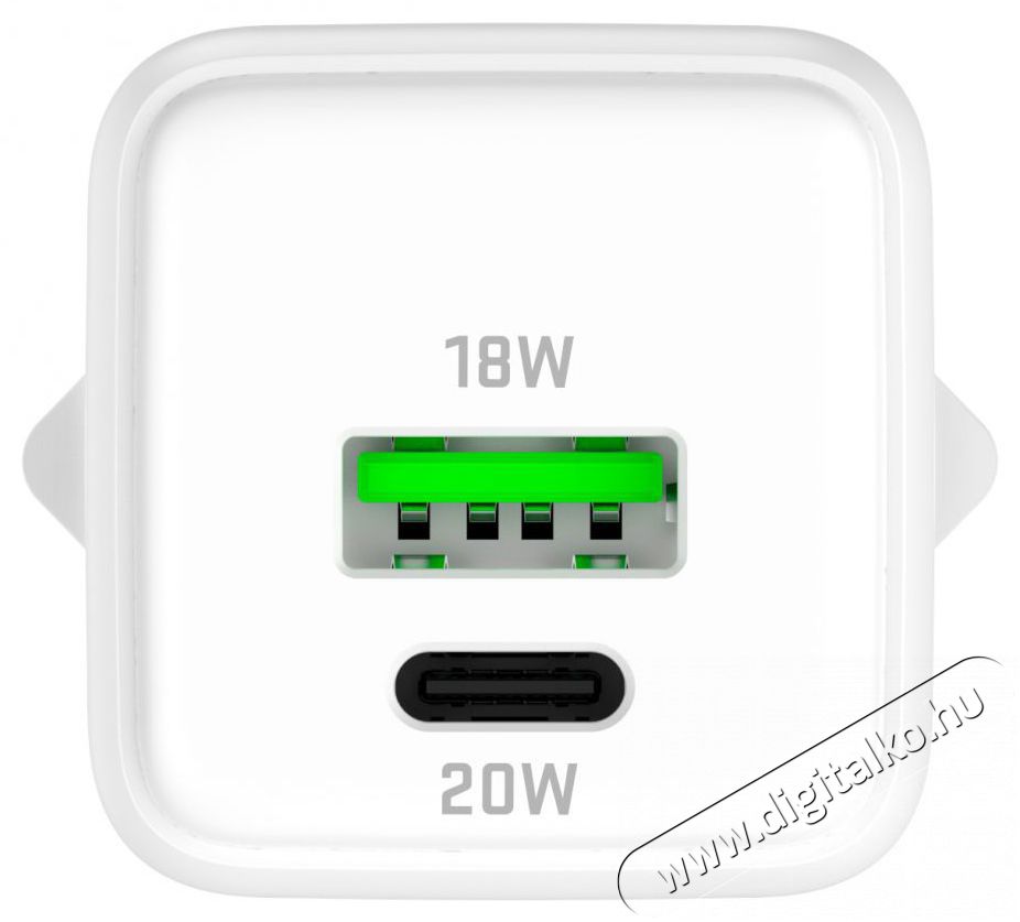 Yenkee YAC G38 VOLT Charger 18+20W GaN Mobil / Kommunik&aacute;ci&oacute; / Smart - Mobiltelefon kieg&eacute;sz&iacute;tő / tok - H&aacute;l&oacute;zati-, aut&oacute;s t&ouml;ltő - 495010