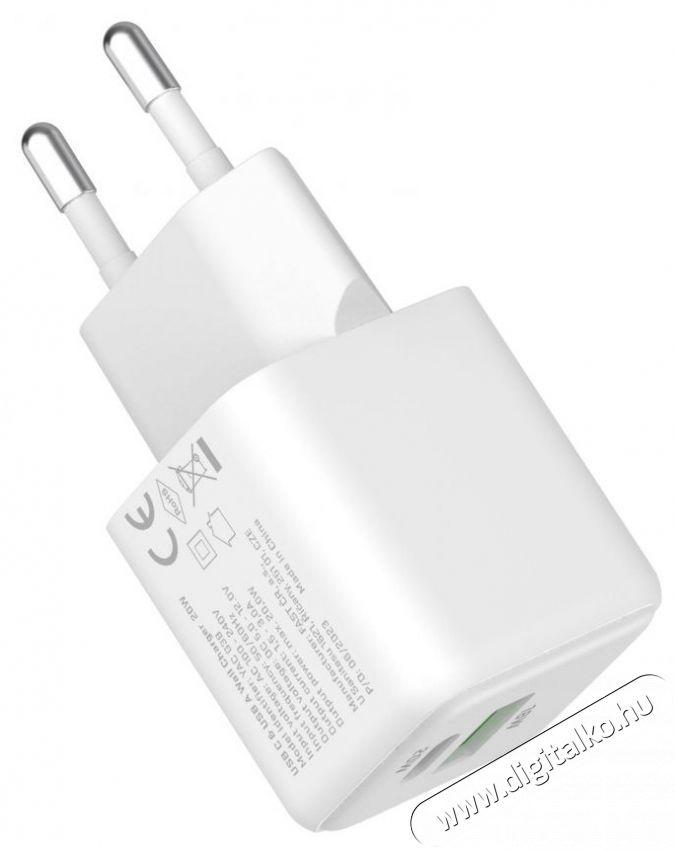 Yenkee YAC G38 VOLT Charger 18+20W GaN Mobil / Kommunik&aacute;ci&oacute; / Smart - Mobiltelefon kieg&eacute;sz&iacute;tő / tok - H&aacute;l&oacute;zati-, aut&oacute;s t&ouml;ltő - 495010