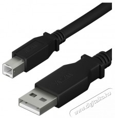 Yenkee YCU 015 BK USB A/B Printer 1,5m Iroda &eacute;s sz&aacute;m&iacute;t&aacute;stechnika - Sz&aacute;m&iacute;t&oacute;g&eacute;p tartoz&eacute;k - USB k&aacute;bel - 495031