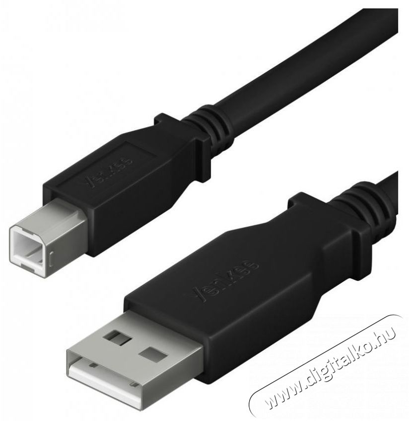 Yenkee YCU 016 BK USB A/B Printer 3m Iroda &eacute;s sz&aacute;m&iacute;t&aacute;stechnika - Sz&aacute;m&iacute;t&oacute;g&eacute;p tartoz&eacute;k - USB k&aacute;bel - 495032