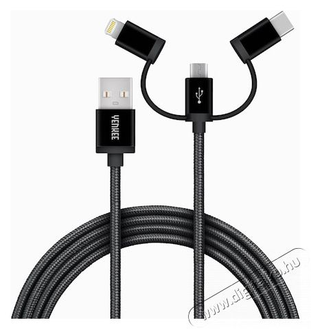 Yenkee YCU 400 BK cable USB / 3in1 / 1m Iroda &eacute;s sz&aacute;m&iacute;t&aacute;stechnika - Sz&aacute;m&iacute;t&oacute;g&eacute;p tartoz&eacute;k - USB k&aacute;bel - 495033