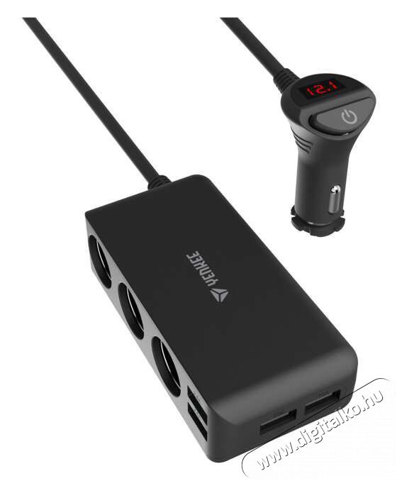 Yenkee YAC 450 aut&oacute;s t&ouml;ltőadapter Aut&oacute;hifi / Aut&oacute; felszerel&eacute;s - Aut&oacute;s t&ouml;ltő / szivargy&uacute;jt&oacute; adapter - 491122