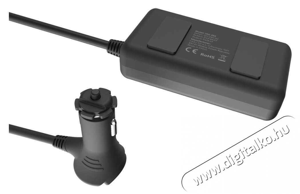 Yenkee YAC 450 aut&oacute;s t&ouml;ltőadapter Aut&oacute;hifi / Aut&oacute; felszerel&eacute;s - Aut&oacute;s t&ouml;ltő / szivargy&uacute;jt&oacute; adapter - 491122