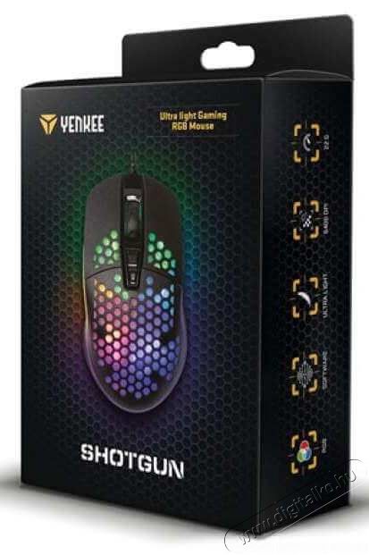 Yenkee YMS 3030BK SHOTGUN gaming eg&eacute;r Iroda &eacute;s sz&aacute;m&iacute;t&aacute;stechnika - Eg&eacute;r - Vezet&eacute;kes eg&eacute;r - 367258
