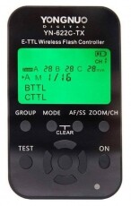 Yongnuo YN622TX Canon + 2db YN622C II kiold&oacute; szett F&eacute;nyk&eacute;pezőg&eacute;p / kamera - Sport kamera tartoz&eacute;kok - T&aacute;vvez&eacute;rlő - 319140