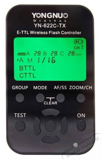 Yongnuo YN622TX Canon + 2db YN622C II kiold&oacute; szett F&eacute;nyk&eacute;pezőg&eacute;p / kamera - Sport kamera tartoz&eacute;kok - T&aacute;vvez&eacute;rlő - 319140