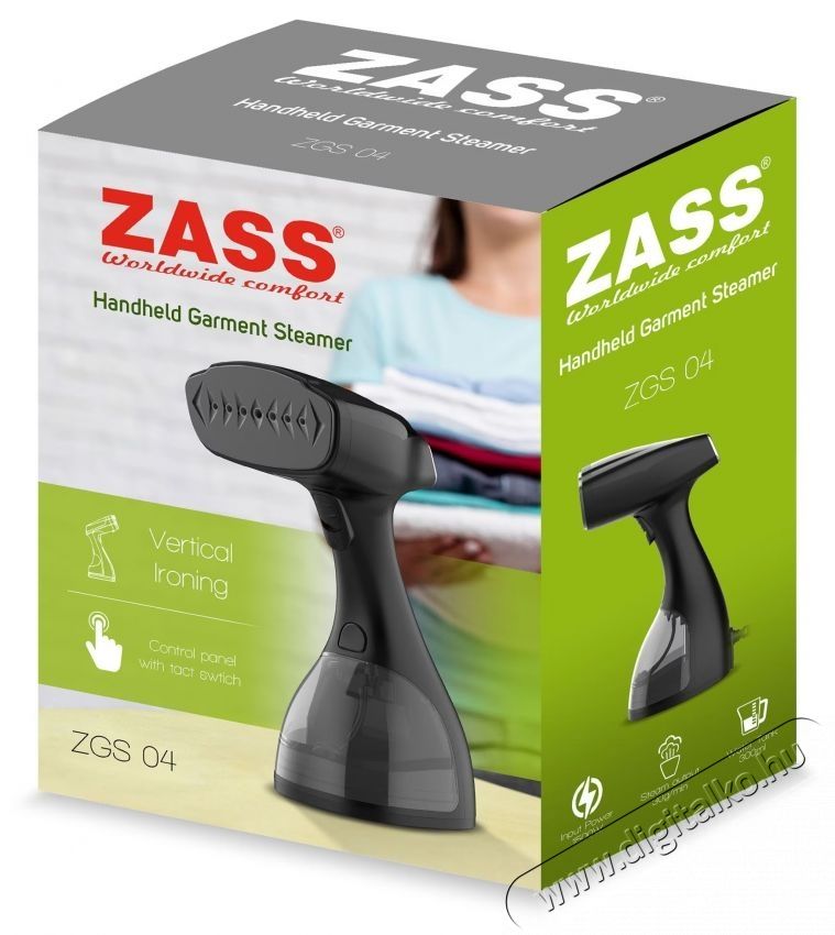 Zass ZGS 04 k&eacute;zi vasal&oacute;, hordozhat&oacute;, nagy teljes&iacute;tm&eacute;ny, 1500 W, gőznyom&aacute;s 30 g/perc, gyors gőz&ouml;l&eacute;s 30 m&aacute;sodperc alatt, alum&iacute;nium fűtőelem, &eacute;rintőkapcsol&oacute;s kezelőpanel H&aacute;ztart&aacute;s / Otthon / K&uuml;lt&eacute;r - Vasal&oacute; - Vasal&oacute; - 534746