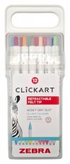 Zebra ClickArt nyom&oacute;gombos 12 db-os filctoll k&eacute;szlet Iroda &eacute;s sz&aacute;m&iacute;t&aacute;stechnika - Sz&aacute;mol&oacute;g&eacute;p - Irodai - 507570