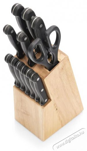 Zeller blokk 12 k&eacute;ssel, gumifa, 9 x 12 x 32,5 cm Konyhai term&eacute;kek - Konyhai eszk&ouml;z - Egy&eacute;b konyhai eszk&ouml;z - 505057