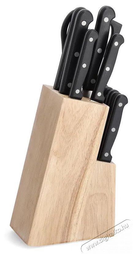Zeller blokk 12 k&eacute;ssel, gumifa, 9 x 12 x 32,5 cm Konyhai term&eacute;kek - Konyhai eszk&ouml;z - Egy&eacute;b konyhai eszk&ouml;z - 505057