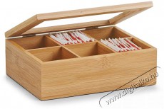 Zeller Bambusz teafilter tart&oacute; doboz, 21 &times; 16 &times; 7,5 cm - Konyhai term&eacute;kek - Egy&eacute;b / Konyhai kieg&eacute;sz&iacute;tő - 520512