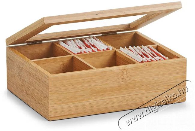 Zeller Bambusz teafilter tart&oacute; doboz, 21 &times; 16 &times; 7,5 cm Konyhai term&eacute;kek - Egy&eacute;b / Konyhai kieg&eacute;sz&iacute;tő - 520512
