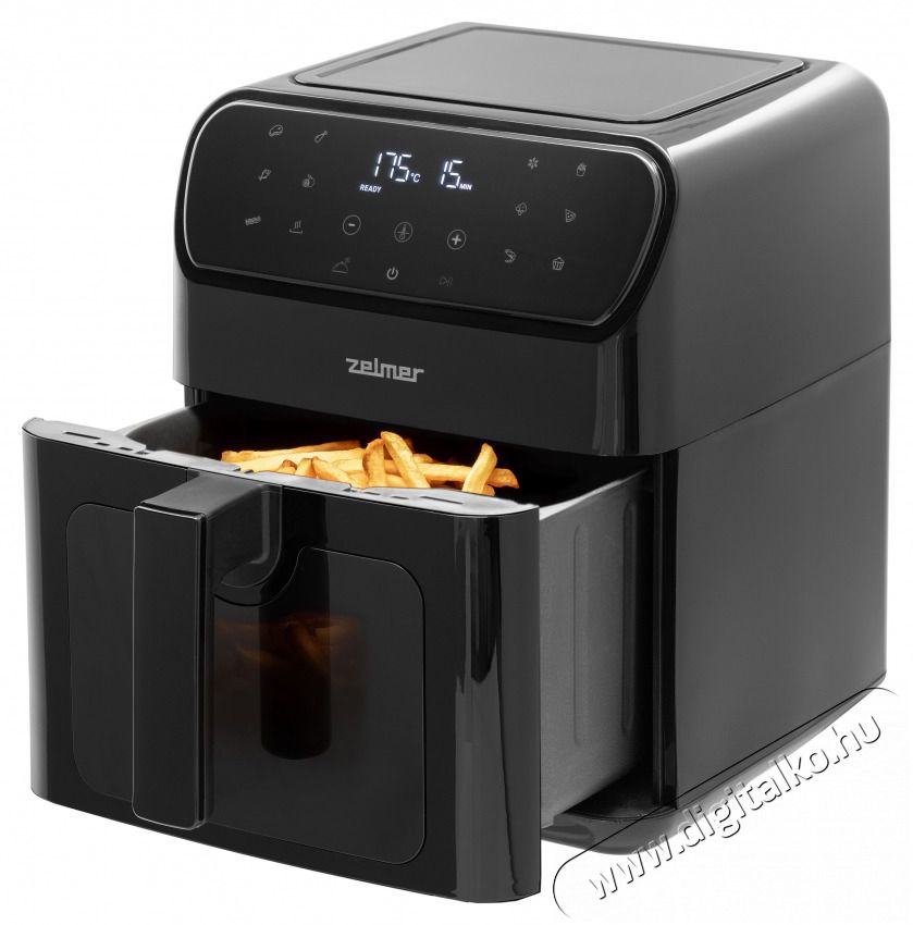 Zelmer Air fryer Air Fryer ZAF6500 NEW Konyhai term&eacute;kek - Konyhai kisg&eacute;p (s&uuml;t&eacute;s / főz&eacute;s / hűt&eacute;s / &eacute;telk&eacute;sz&iacute;t&eacute;s) - L&eacute;gkever&eacute;ses főzőg&eacute;p / elektromos kukta / multifunkci&oacute;s s&uuml;tő - 499842