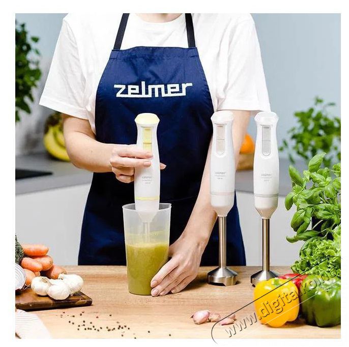 Zelmer ZHB4561S feh&eacute;r botmixer Konyhai term&eacute;kek - Konyhai kisg&eacute;p (elők&eacute;sz&iacute;t&eacute;s / feldolgoz&aacute;s) - Botmixer - 502446