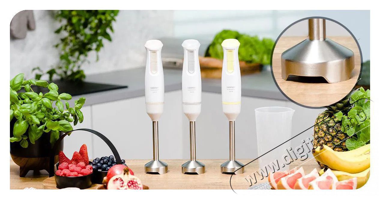 Zelmer ZHB4561S feh&eacute;r botmixer Konyhai term&eacute;kek - Konyhai kisg&eacute;p (elők&eacute;sz&iacute;t&eacute;s / feldolgoz&aacute;s) - Botmixer - 502446