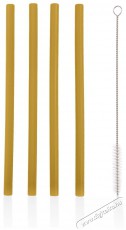 Zopa szilikon sz&iacute;v&oacute;sz&aacute;l - 4 db, Mustard Yellow - Konyhai term&eacute;kek - Egy&eacute;b / Konyhai kieg&eacute;sz&iacute;tő - 530291