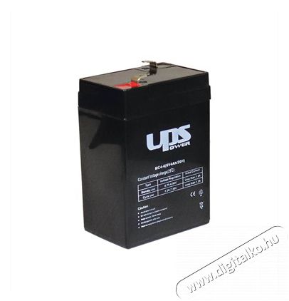 Zsel&eacute;s Akkumul&aacute;tor Akku UPS Power 6V 4Ah zsel&eacute;s akkumul&aacute;tor F&eacute;nyk&eacute;pezőg&eacute;p / kamera - Sport kamera tartoz&eacute;kok - Akkumul&aacute;tor / t&ouml;ltő - 434614