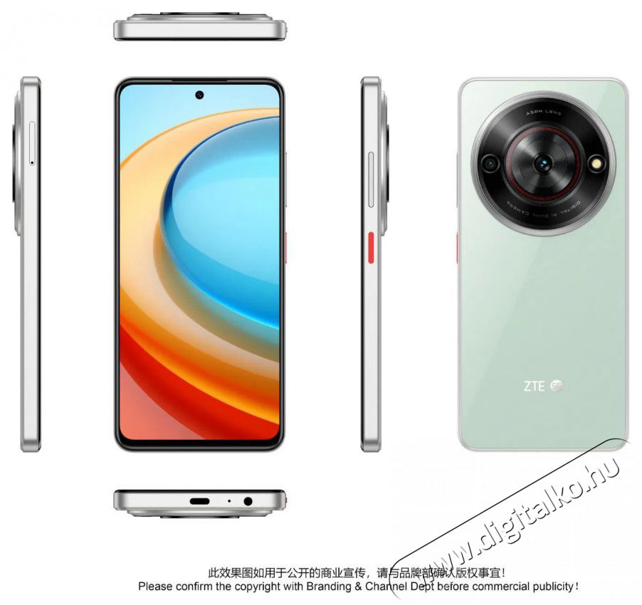 ZTE Blade A75 5G 4GB/128GB Green Mobil / Kommunik&aacute;ci&oacute; / Smart - Okostelefon - Android - 528390