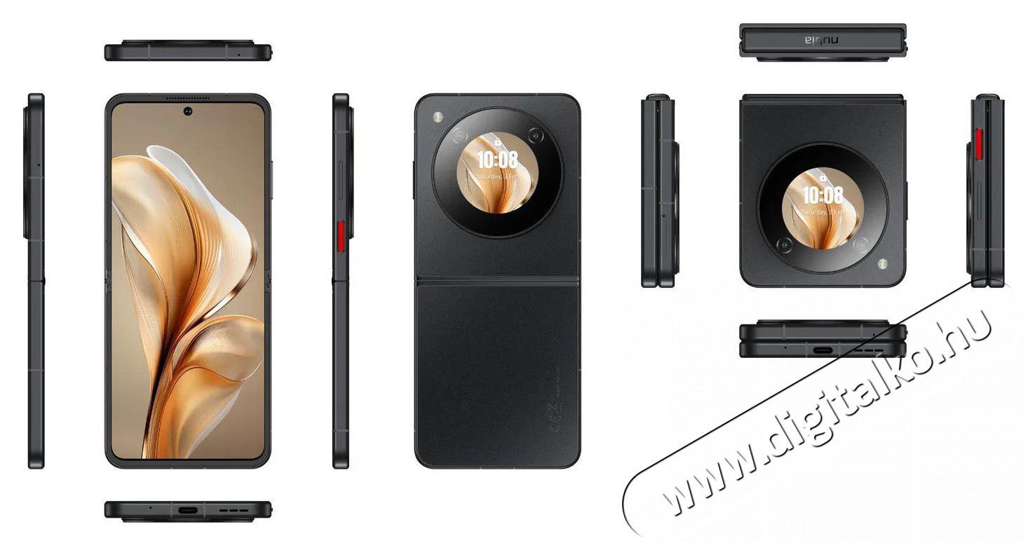 ZTE Nubia Flip 2 5G 8GB/256GB Black Mobil / Kommunik&aacute;ci&oacute; / Smart - Okostelefon - Android - 528391