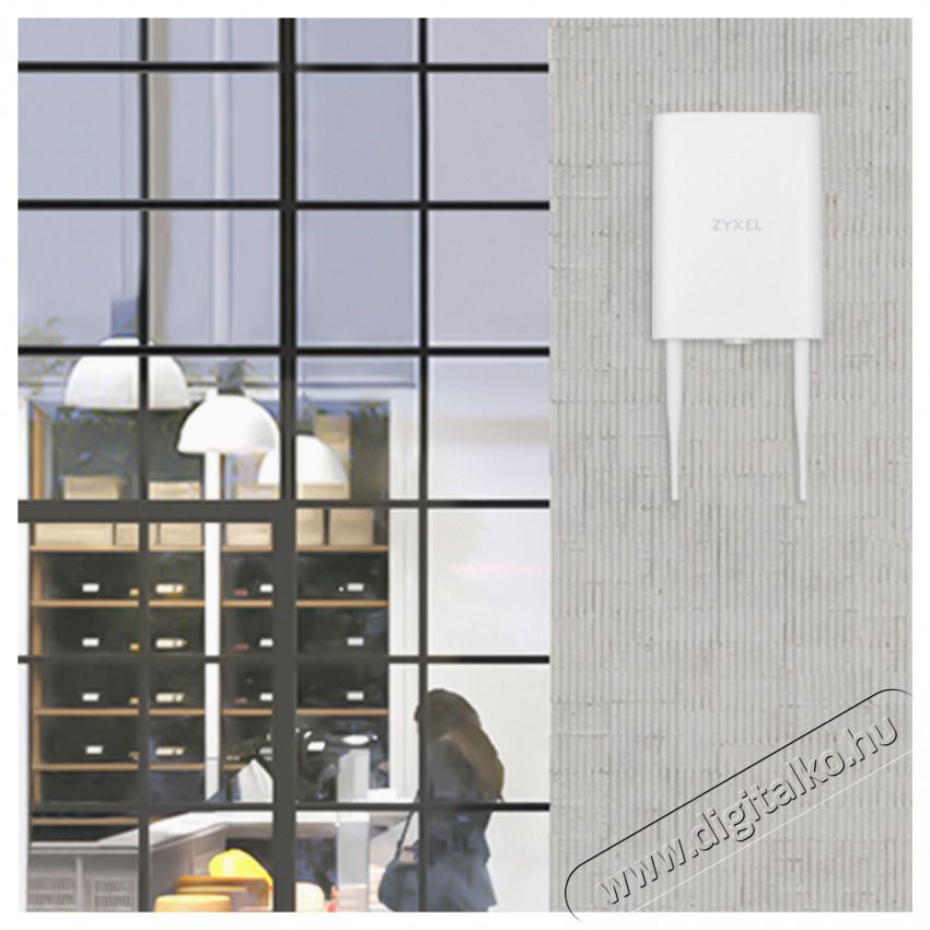 Zyxel NWA55AXE WiFi 6 802.11ax Dual-Radio k&uuml;lt&eacute;ri vezet&eacute;k n&eacute;lk&uuml;li Access Point Iroda &eacute;s sz&aacute;m&iacute;t&aacute;stechnika - H&aacute;l&oacute;zat - H&aacute;l&oacute;zati kieg&eacute;sz&iacute;tő - 392862
