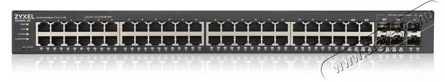 Zyxel GS1920-48v2 48port GbE LAN 4port Gbe combo RJ45/SFP L2 menedzselhető switch Iroda &eacute;s sz&aacute;m&iacute;t&aacute;stechnika - H&aacute;l&oacute;zat - Switch - 409988
