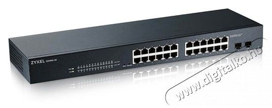 Zyxel GS1900-24Ev3 24port GbE LAN smart menedzselhető switch Iroda &eacute;s sz&aacute;m&iacute;t&aacute;stechnika - H&aacute;l&oacute;zat - Switch - 457381